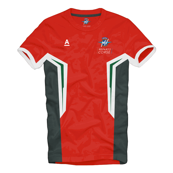 MV Agusta Reparto Corse Official Team Wear - T-Shirt - RED MV Agusta Reparto Corse Official Team Wear - T-Shirt - RED
